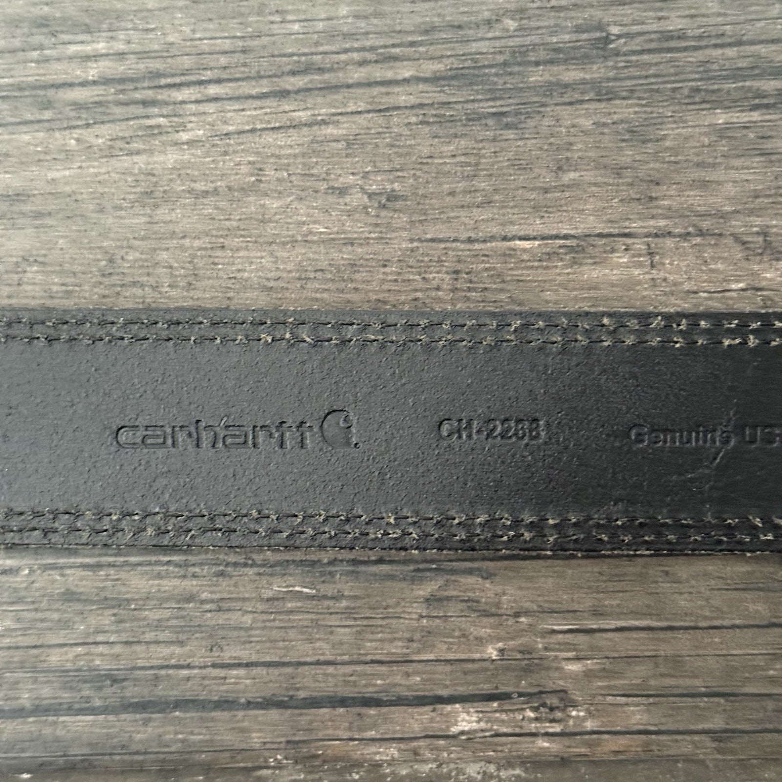 CARHARTT TROLLEY PLAQUE HEART LEATHER BELT WMNS SZ L WIP CH-2268 Yesterday's Fits Clothing Fashion Vintage Streetwear Fashion Item