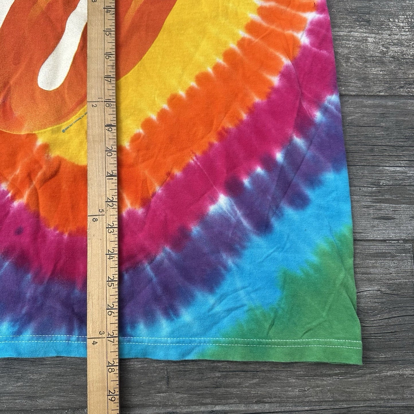 VTG Y2K 2002-03 THE ROLLING STONES TIE-DYE T-SHIRT TOUR CONCERT TONGUE LICK L Yesterday's Fits Clothing Fashion Vintage Streetwear Fashion Item