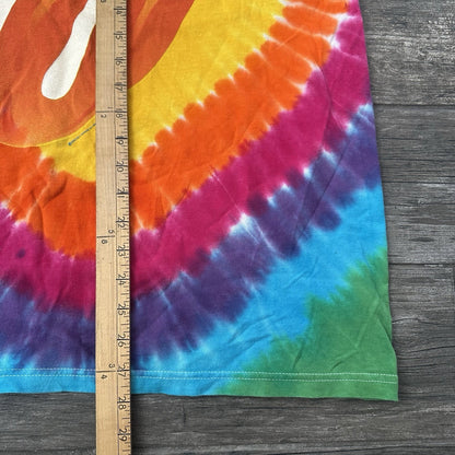 VTG Y2K 2002-03 THE ROLLING STONES TIE-DYE T-SHIRT TOUR CONCERT TONGUE LICK L Yesterday's Fits Clothing Fashion Vintage Streetwear Fashion Item