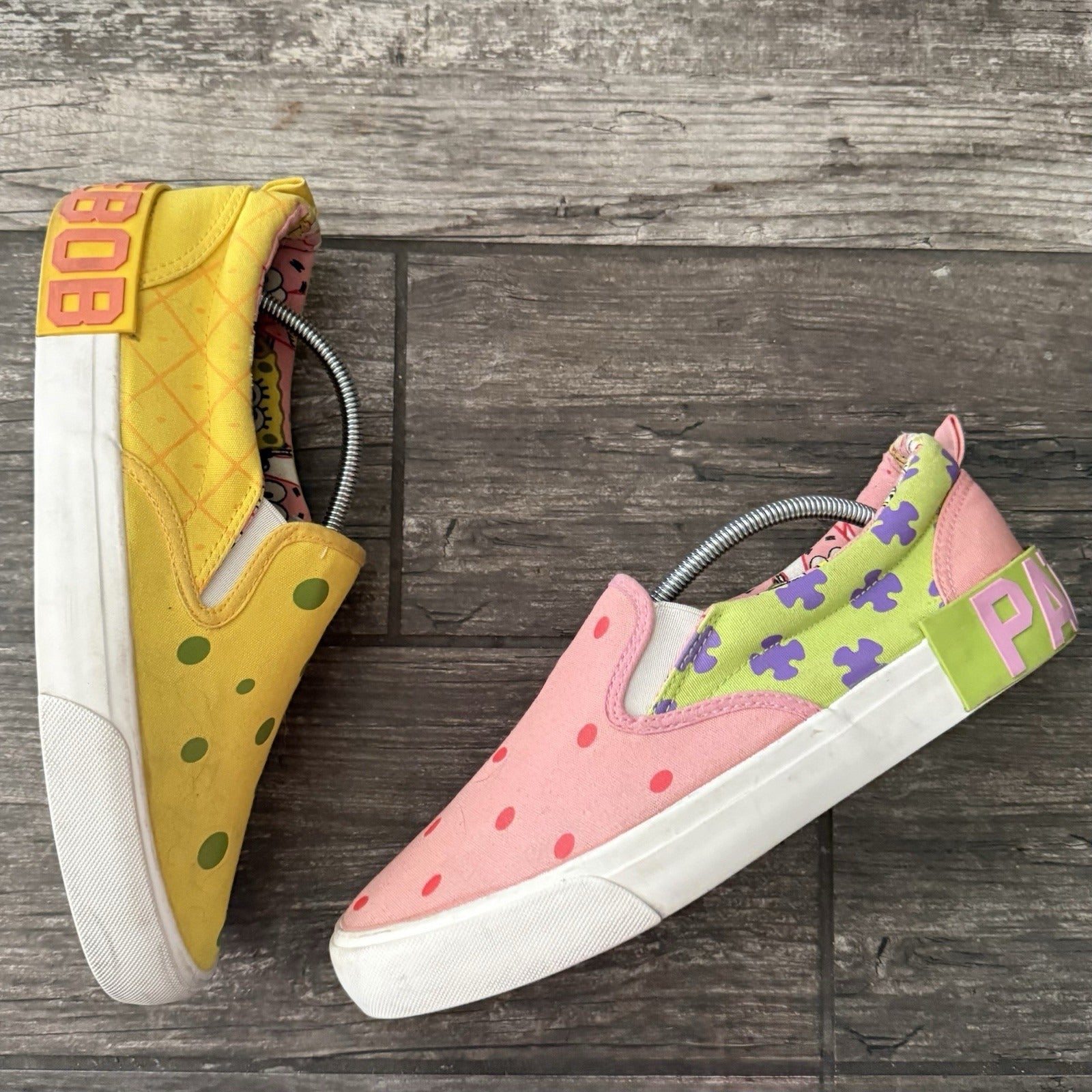 NICKELODEON SPONGEBOB SQUAREPANTS PATRICK STAR SLIP ON SNEAKERS SHOES MENS 8.5 Yesterday's Fits Clothing Fashion Vintage Streetwear Fashion Item