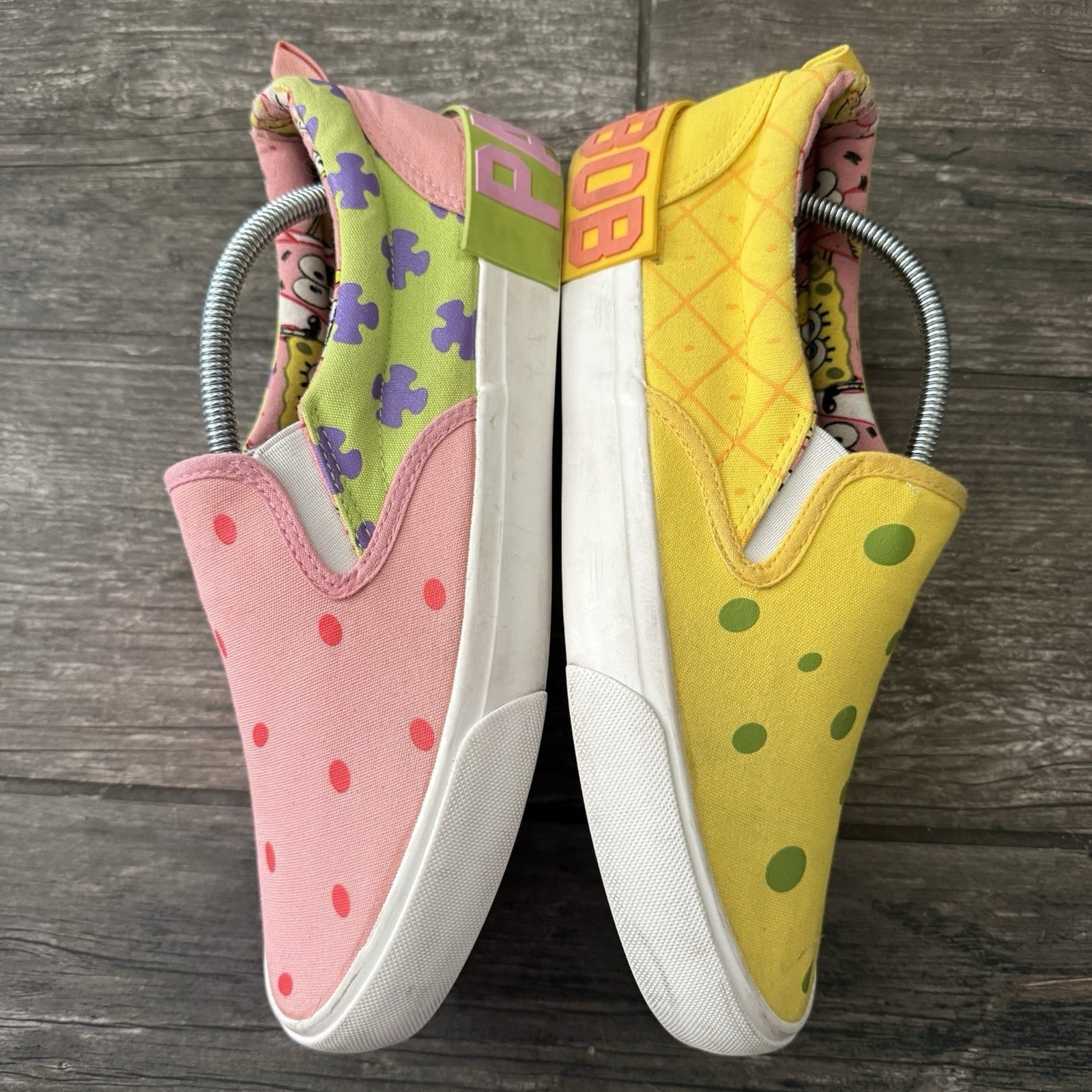 NICKELODEON SPONGEBOB SQUAREPANTS PATRICK STAR SLIP ON SNEAKERS SHOES MENS 8.5 Yesterday's Fits Clothing Fashion Vintage Streetwear Fashion Item