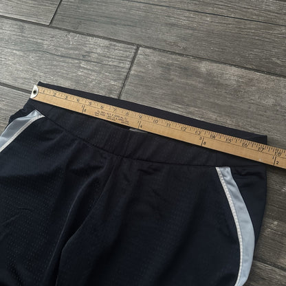 Y2K NIKE ATHLETIC MESH STRAIGHT TRACK PANTS GYM NAVY BLUE STRIPE SZ L WMNS Yesterday's Fits Clothing Fashion Vintage Streetwear Fashion Item