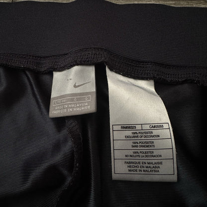 Y2K NIKE ATHLETIC MESH STRAIGHT TRACK PANTS GYM NAVY BLUE STRIPE SZ L WMNS Yesterday's Fits Clothing Fashion Vintage Streetwear Fashion Item