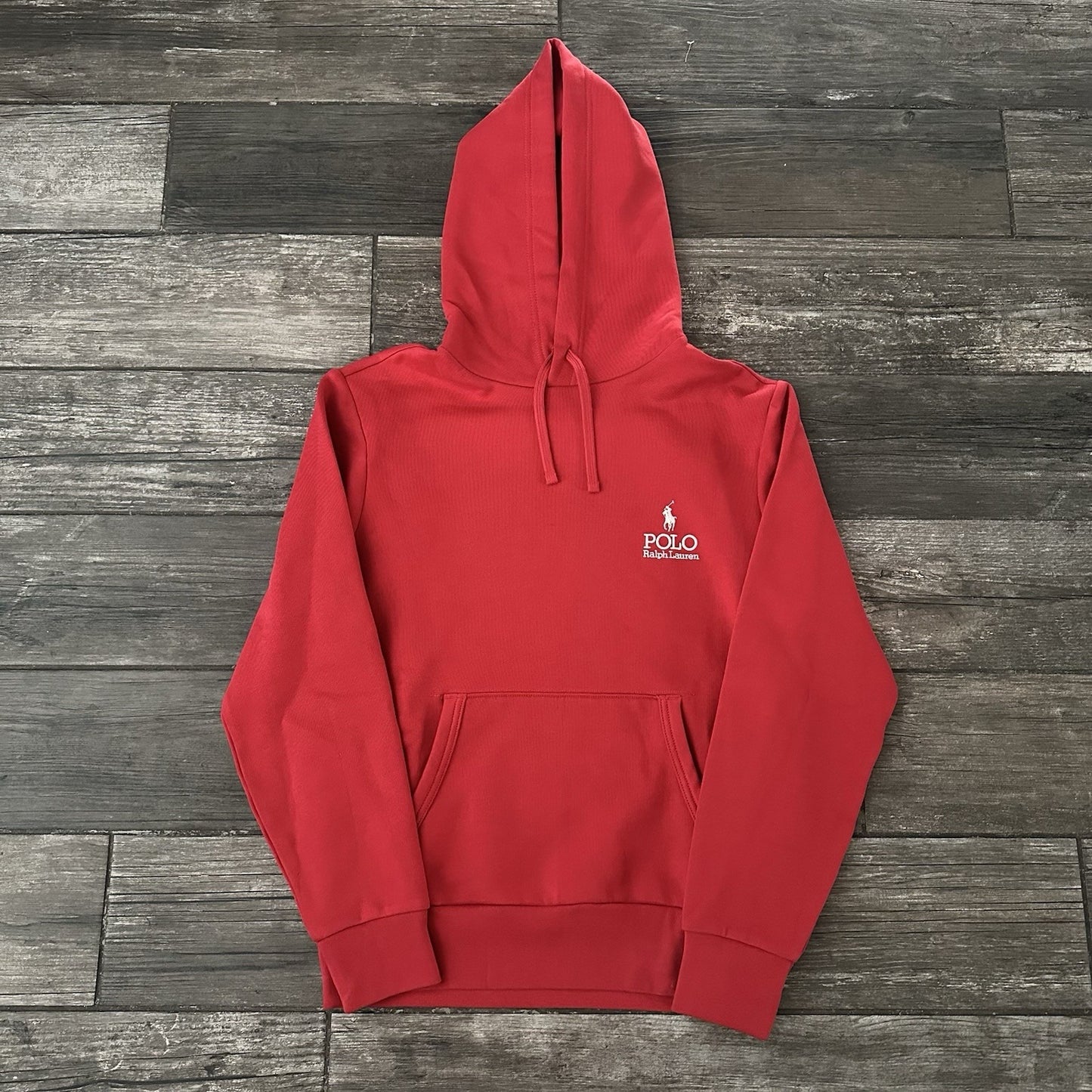 POLO RALPH LAUREN PULLOVER RED HOODIE SWEATSHIRT SZ S SPELL OUT LOGO Polo Ralph Lauren Clothing Fashion Vintage Streetwear Fashion Item