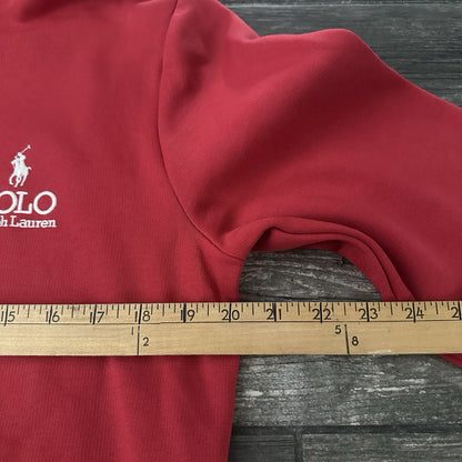POLO RALPH LAUREN PULLOVER RED HOODIE SWEATSHIRT SZ S SPELL OUT LOGO Polo Ralph Lauren Clothing Fashion Vintage Streetwear Fashion Item