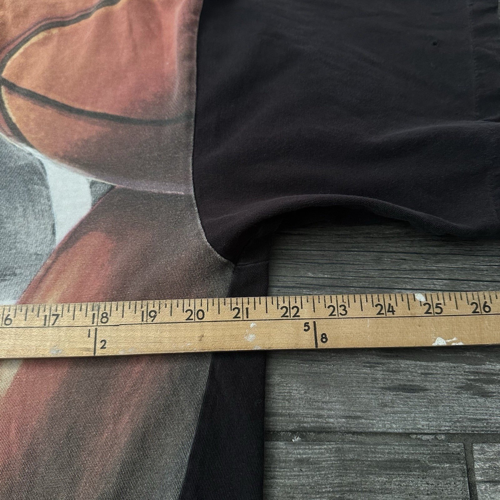 VTG NIKE MICHAEL AIR JORDAN AOP BASKETBALL T-SHIRT DUNK USA MADE SZ L NBA Yesterday's Fits Clothing Fashion Vintage Streetwear Fashion Item