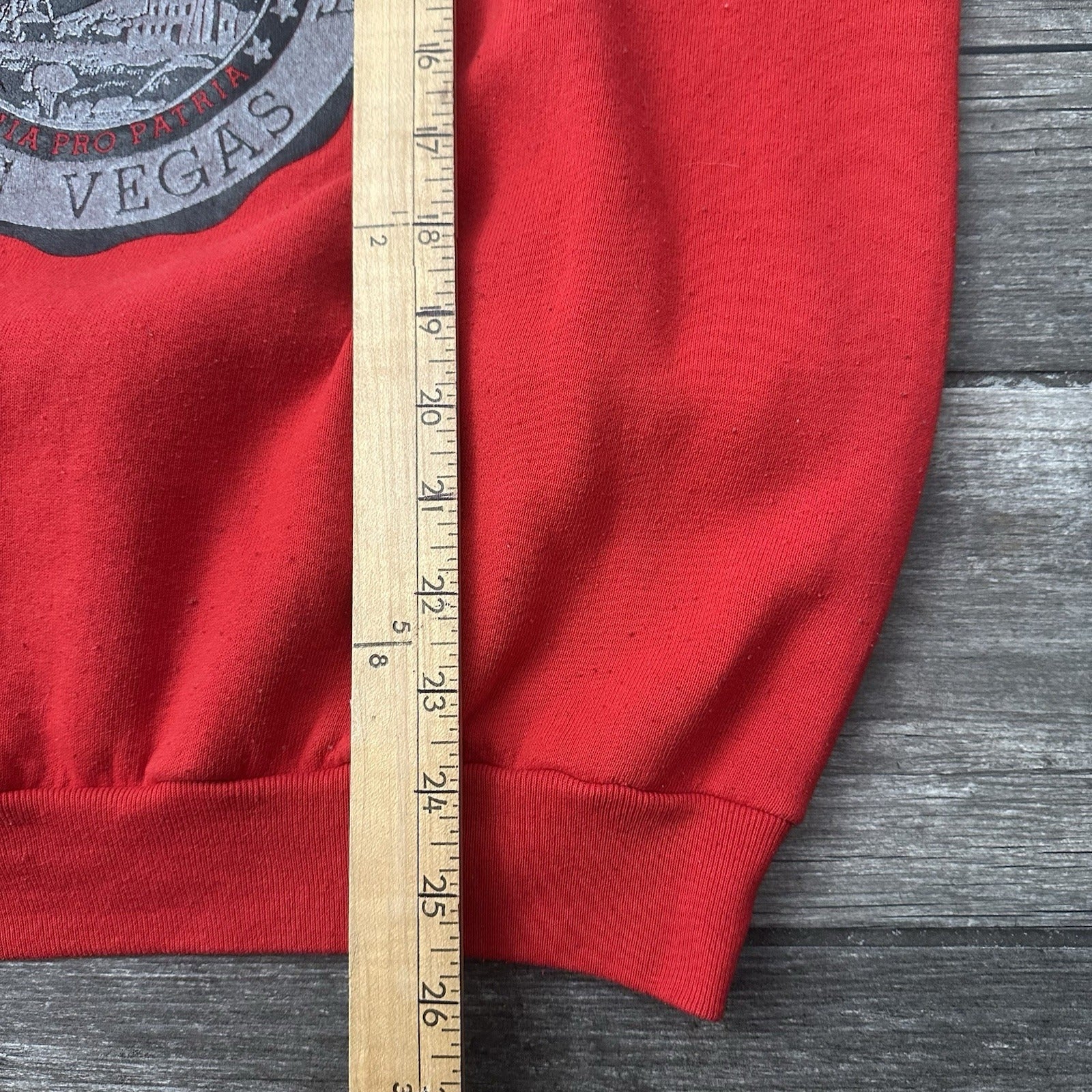 VTG 80s UNLV RUNNIN REBELS RED SILVER BLACK CREWNECK SWEATSHIRT SZ L USA MADE Yesterday's Fits Clothing Fashion Vintage Streetwear Fashion Item