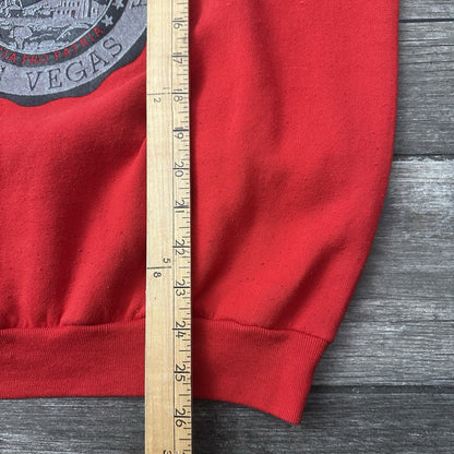 VTG 80s UNLV RUNNIN REBELS RED SILVER BLACK CREWNECK SWEATSHIRT SZ L USA MADE Yesterday's Fits Clothing Fashion Vintage Streetwear Fashion Item