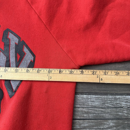 VTG 80s UNLV RUNNIN REBELS RED SILVER BLACK CREWNECK SWEATSHIRT SZ L USA MADE Yesterday's Fits Clothing Fashion Vintage Streetwear Fashion Item