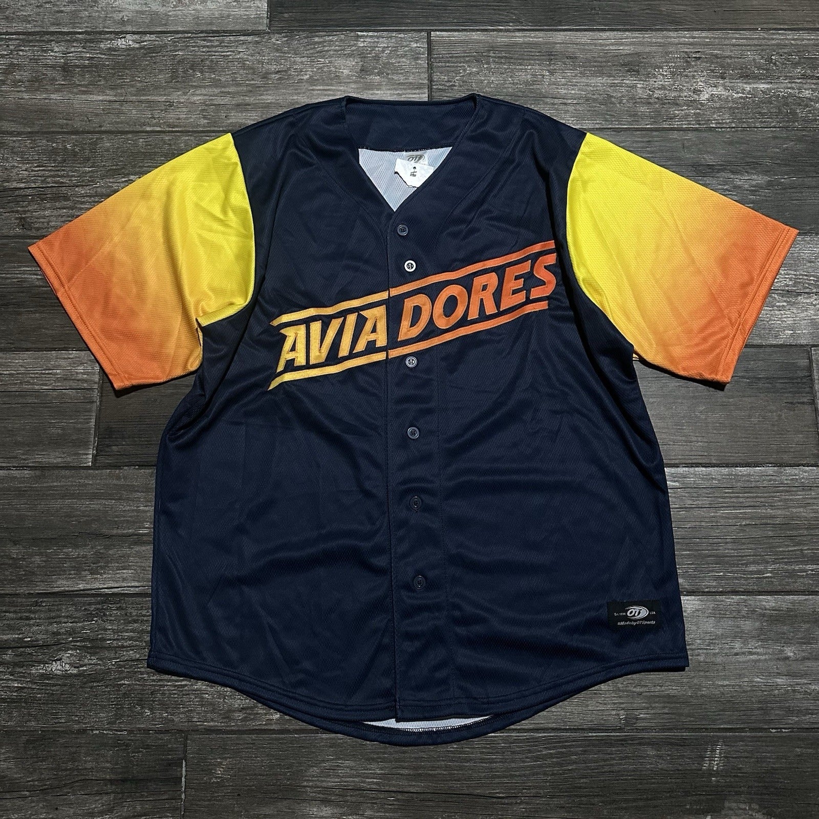 NWT LAS VEGAS AVIATORS AVIADORES OT BASEBALL JERSEY BLUE MINOR LEAGIE SZ XXL Yesterday's Fits Clothing Fashion Vintage Streetwear Fashion Item