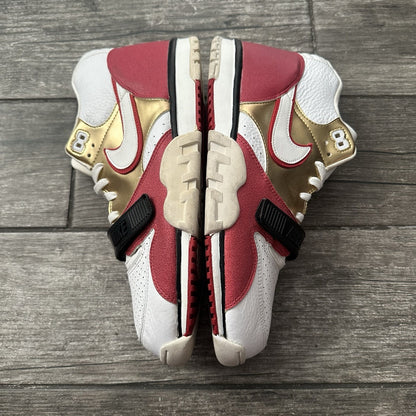 NIKE AIR TRAINER 1 MID PRM BRICK LAYER 607081-101 SZ 13 SNEAKERS RED WHITE Yesterday's Fits Clothing Fashion Vintage Streetwear Fashion Item