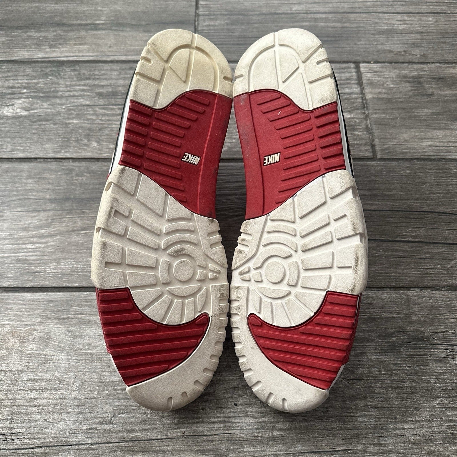 NIKE AIR TRAINER 1 MID PRM BRICK LAYER 607081-101 SZ 13 SNEAKERS RED WHITE Yesterday's Fits Clothing Fashion Vintage Streetwear Fashion Item