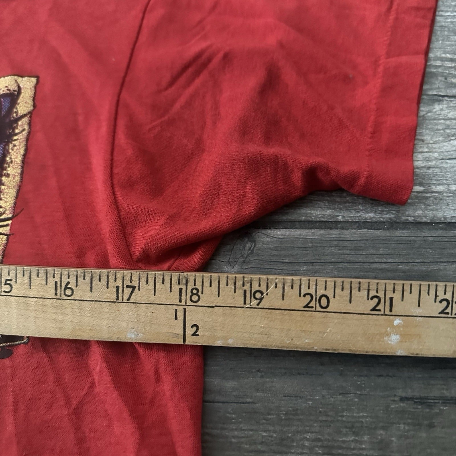 VTG 80s COUNTRY MUSIC MISSISSIPPI STYLE RED PAPER THIN T-SHIRT FITS SZ S COWBOY Yesterday's Fits Clothing Fashion Vintage Streetwear Fashion Item