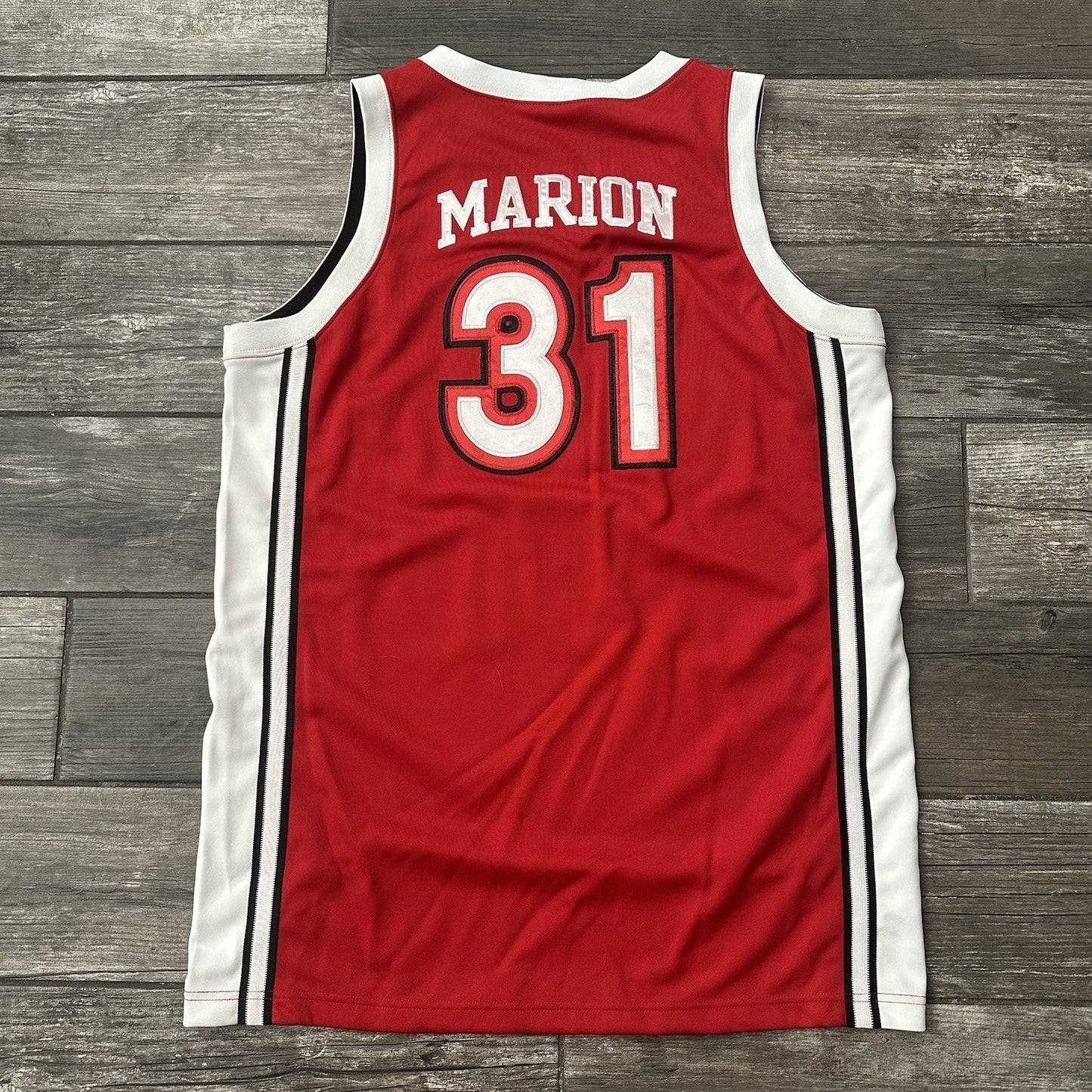 VTG NIKE UNLV RUNNIN REBELS SHAWN MARION BASKETBALL JERSEY RED WHITE SZ M Yesterday's Fits Clothing Fashion Vintage Streetwear Fashion Item