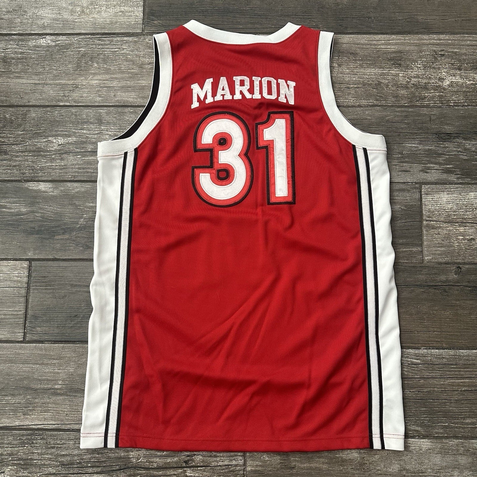 VTG NIKE UNLV RUNNIN REBELS SHAWN MARION BASKETBALL JERSEY RED WHITE SZ M Yesterday's Fits Clothing Fashion Vintage Streetwear Fashion Item
