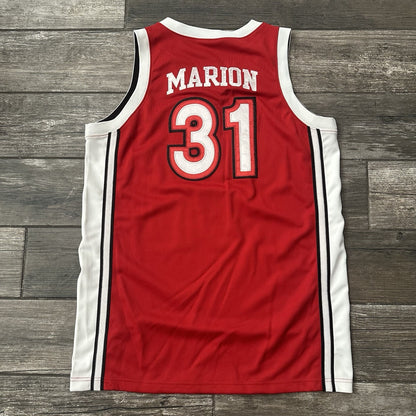 VTG NIKE UNLV RUNNIN REBELS SHAWN MARION BASKETBALL JERSEY RED WHITE SZ M Yesterday's Fits Clothing Fashion Vintage Streetwear Fashion Item