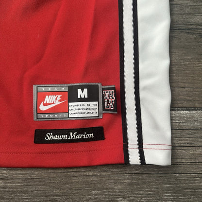VTG NIKE UNLV RUNNIN REBELS SHAWN MARION BASKETBALL JERSEY RED WHITE SZ M Yesterday's Fits Clothing Fashion Vintage Streetwear Fashion Item