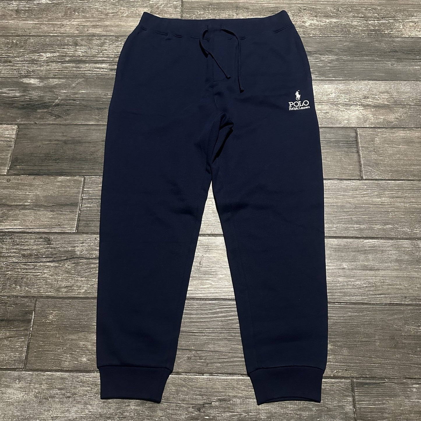POLO RALPH LAUREN NAVY BLUE JOGGER SWEATS SWEATPANTS SZ XL PANTS CUFFED Yesterday's Fits Clothing Fashion Vintage Streetwear Fashion Item