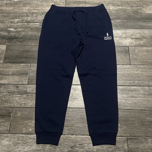 POLO RALPH LAUREN NAVY BLUE JOGGER SWEATS SWEATPANTS SZ XL PANTS CUFFED Yesterday's Fits Clothing Fashion Vintage Streetwear Fashion Item