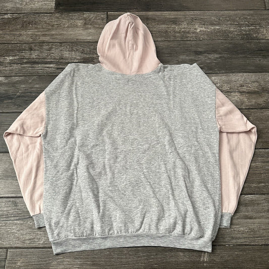 VTG 1996 WARNER BROS LOONEY TUNES BASEBALL PINK GRAY CARTOON HOODIE FITS SZ L Looney Tunes Clothing Fashion Vintage Streetwear Fashion Item