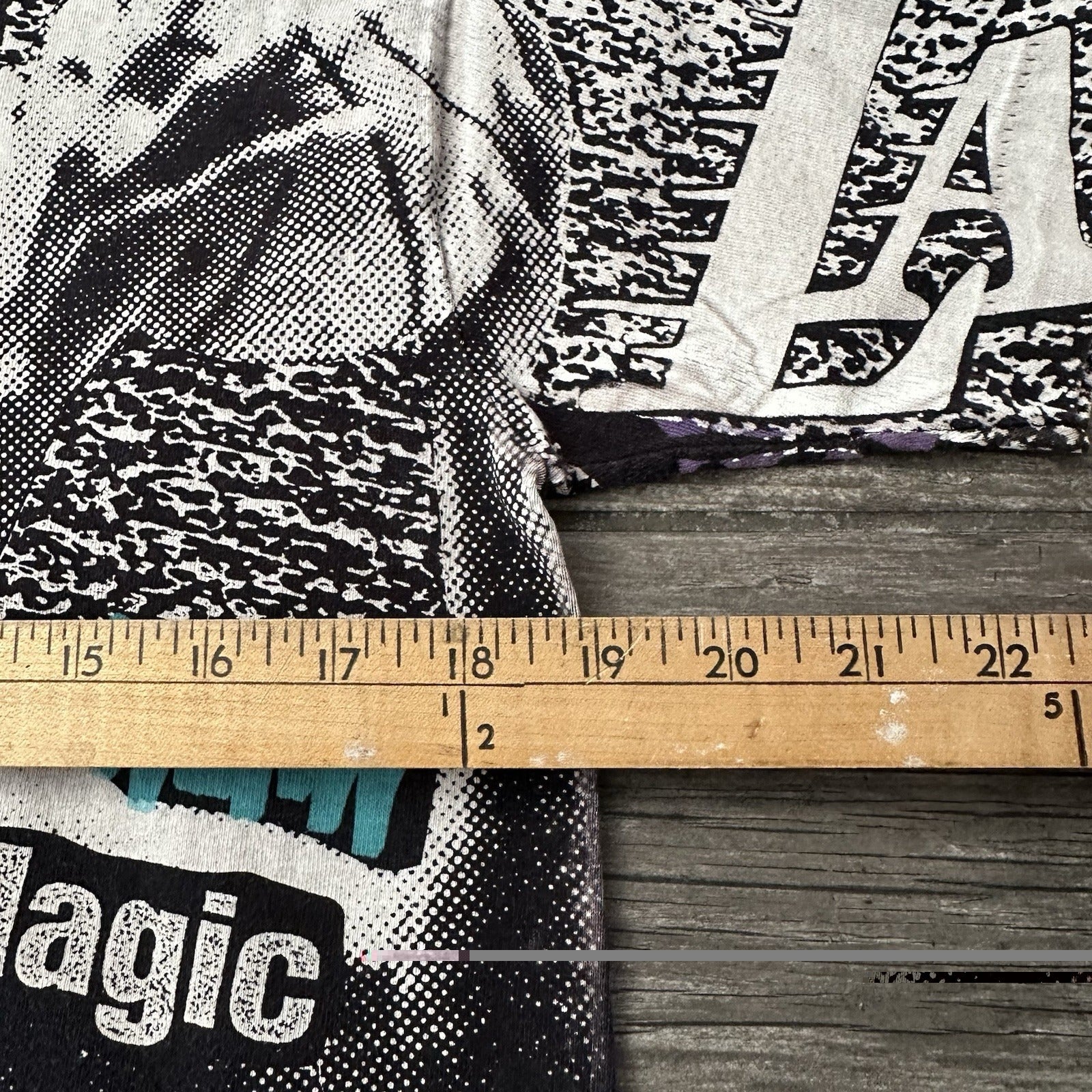 VTG 90s MAGIC JOHNSON TEES THE LAKERS AOP ALL OVER PRINT NBA BASKETBALL SHIRT L Yesterday's Fits Clothing Fashion Vintage Streetwear Fashion Item