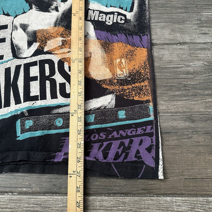VTG 90s MAGIC JOHNSON TEES THE LAKERS AOP ALL OVER PRINT NBA BASKETBALL SHIRT L Yesterday's Fits Clothing Fashion Vintage Streetwear Fashion Item