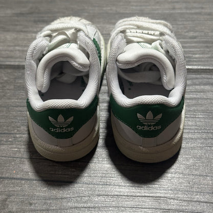ADIDAS SUPERSTAR II COMFORD CLOSURE WHITE GREEN SHELL TOE SNEAKERS SZ 4K NO BOX Yesterday's Fits Clothing Fashion Vintage Streetwear Fashion Item