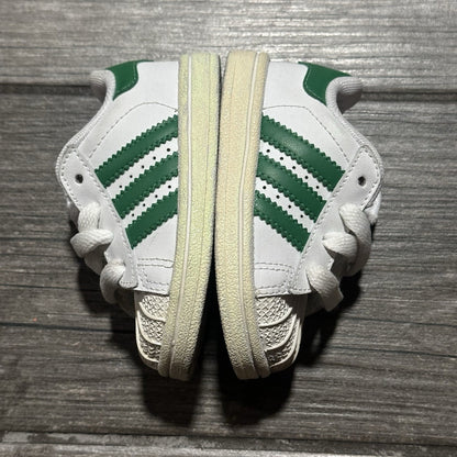 ADIDAS SUPERSTAR II COMFORD CLOSURE WHITE GREEN SHELL TOE SNEAKERS SZ 4K NO BOX Yesterday's Fits Clothing Fashion Vintage Streetwear Fashion Item