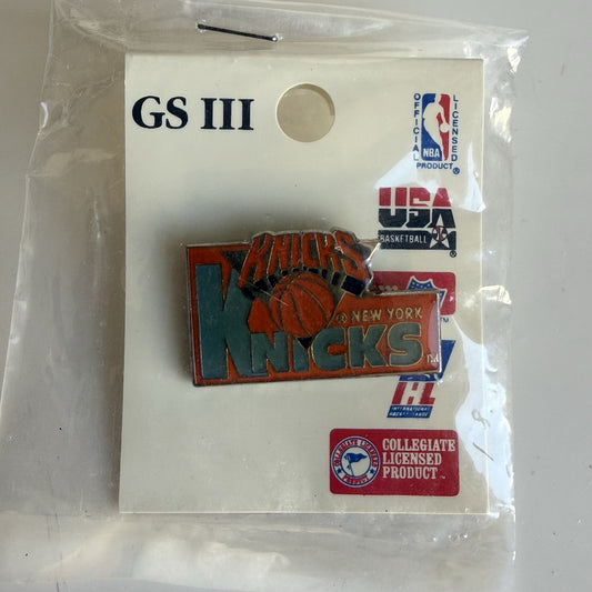 BRAND NEW VINTAGE NEW YORK NY KNICKS NBA BASKETBALL ENAMEL PIN VTG ORANGE CHAMPS Yesterday's Fits Clothing Fashion Vintage Streetwear Fashion Item
