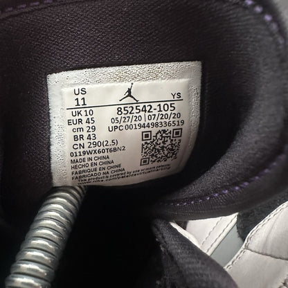 JORDAN AIR JORDAN 1 SE MID VARSITY PURPLE BLACK WHITE 852542-105 SZ 11 SNEAKERS Yesterday's Fits Clothing Fashion Vintage Streetwear Fashion Item