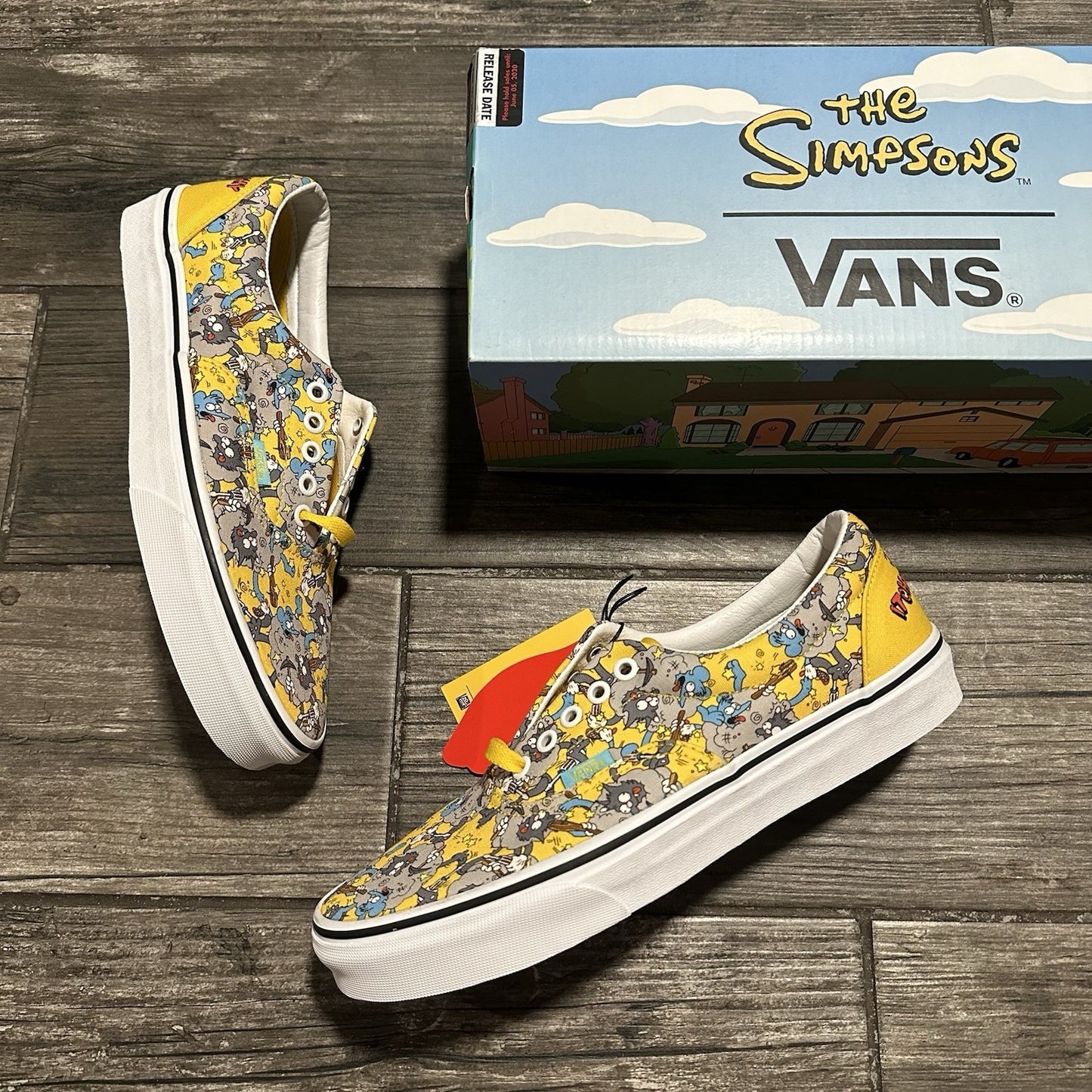 2020 NEW VANS THE SIMPSONS ITCHY & SCRATCHY AOP ALL OVER PRINT SHOES SZ 9.5 Yesterday's Fits Clothing Fashion Vintage Streetwear Fashion Item