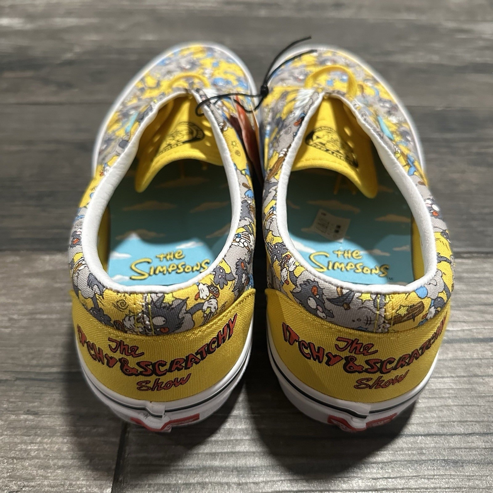 2020 NEW VANS THE SIMPSONS ITCHY & SCRATCHY AOP ALL OVER PRINT SHOES SZ 9.5 Yesterday's Fits Clothing Fashion Vintage Streetwear Fashion Item