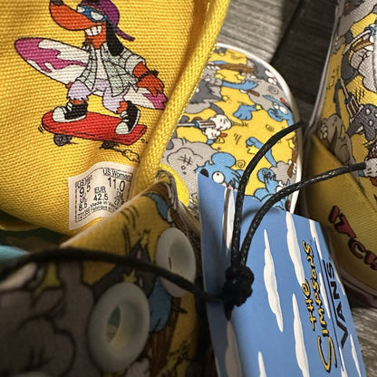 2020 NEW VANS THE SIMPSONS ITCHY & SCRATCHY AOP ALL OVER PRINT SHOES SZ 9.5 Yesterday's Fits Clothing Fashion Vintage Streetwear Fashion Item
