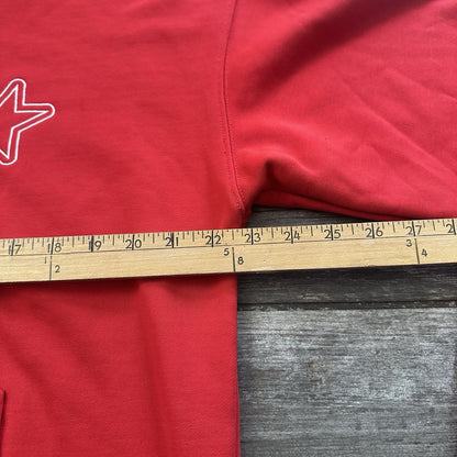 OTA LAS VEGAS ON THE ARM FULL ZIP RED HOODIE SWEATSHIRT HEAVYWEIGHT XXL (J) Yesterday's Fits Clothing Fashion Vintage Streetwear Fashion Item