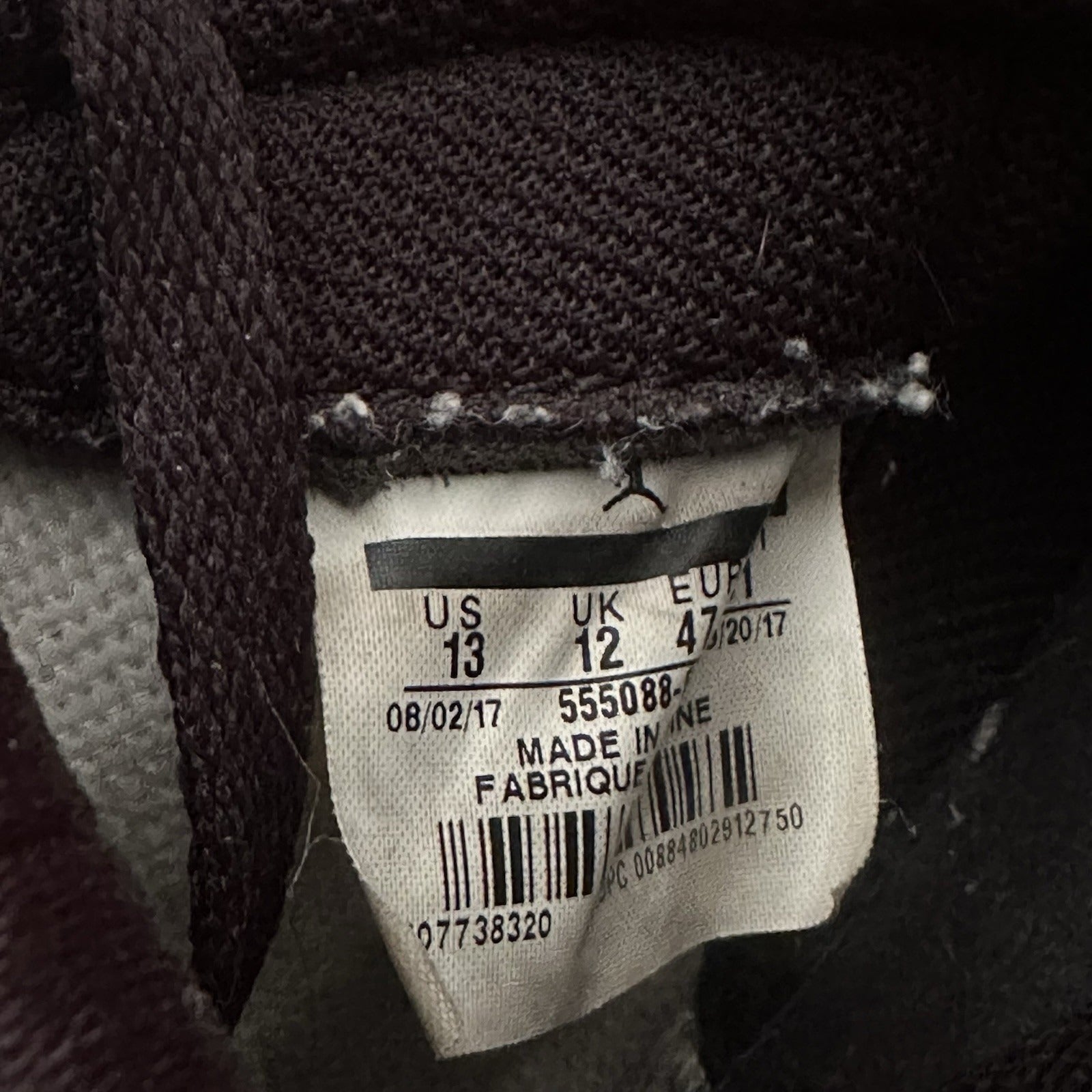 AIR JORDAN 1 HI RETRO BRED TOE 555088-610 BLACK RED WHITE SZ 13 NO BOX SNEAKERS Yesterday's Fits Clothing Fashion Vintage Streetwear Fashion Item