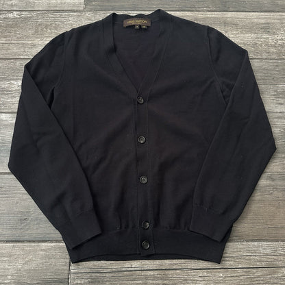 AUTHENTIC LOUIS VUITTON UNIFORMS BLACK CARDIGAN SWEATER BUTTON UP SZ S Yesterday's Fits Clothing Fashion Vintage Streetwear Fashion Item