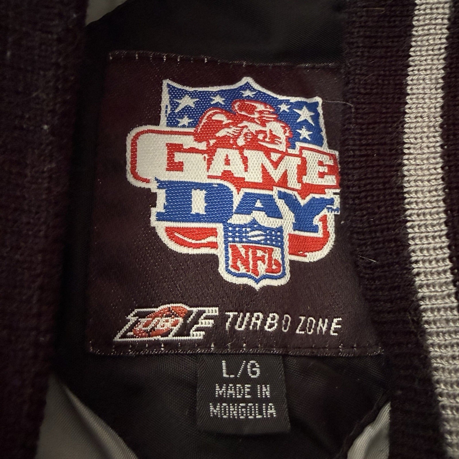 VTG LOS ANGELES RAIDERS BLACK SATIN FOOTBALL NFL GAME DAY JACKET SZ L TURBO ZONE Yesterday's Fits Clothing Fashion Vintage Streetwear Fashion Item