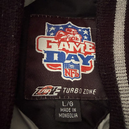 VTG LOS ANGELES RAIDERS BLACK SATIN FOOTBALL NFL GAME DAY JACKET SZ L TURBO ZONE Yesterday's Fits Clothing Fashion Vintage Streetwear Fashion Item