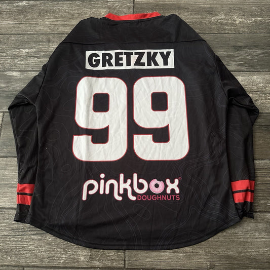LAS VEGAS DESERT DOGS WAYNE GRETZKY BLACK RED LACROSSE JERSEY SZ XL HOCKEY Yesterday's Fits Clothing Fashion Vintage Streetwear Fashion Item