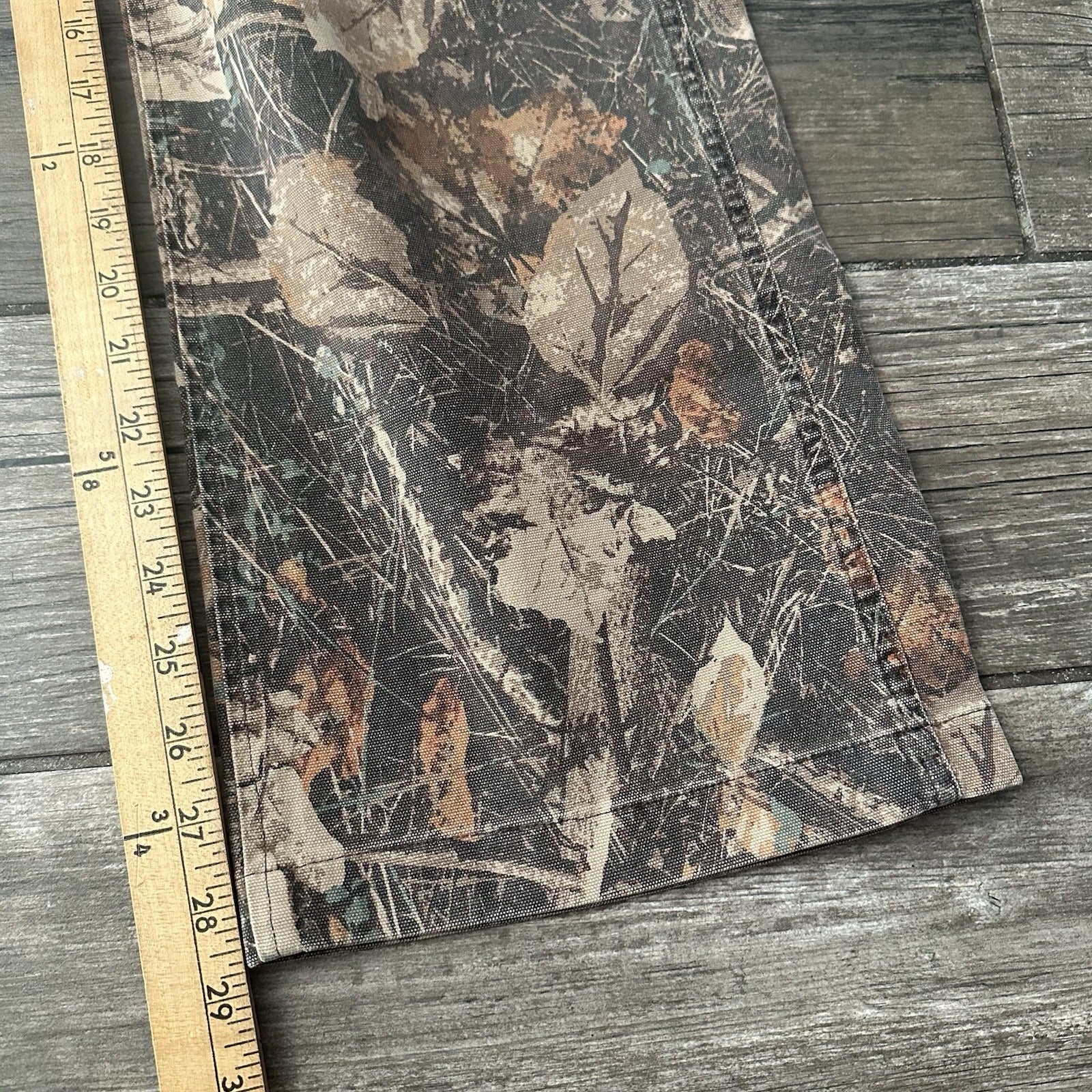 ABERCROMBIE & FITCH BAGGY CANVAS LEAF CAMO WIDE LEG PANTS SZ 29X30 BROWN Yesterday's Fits Clothing Fashion Vintage Streetwear Fashion Item