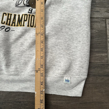 VTG 1990 COLORADO BUFFALOES ORANGE BOWL CHAMPS FOOTBALL SWEATSHIRT SZ L GREY Yesterday's Fits Clothing Fashion Vintage Streetwear Fashion Item