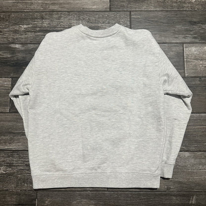 MARKET 'BEWARE' DOG K9 GREY PULLOVER CREWNECK SWEATSHIRT HEAVYWEIGHT SZ L Yesterday's Fits Clothing Fashion Vintage Streetwear Fashion Item