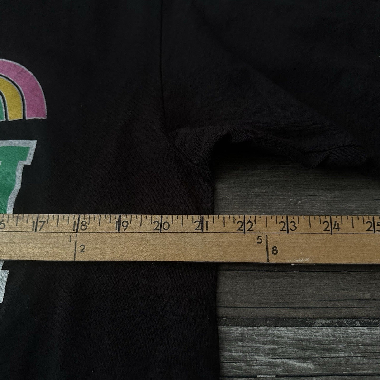 VTG 90s HAWAII RAINBOWS BLACK DOUBLE LAYER COLLEGE T-SHIRT PINK WARRIORS XL Yesterday's Fits Clothing Fashion Vintage Streetwear Fashion Item