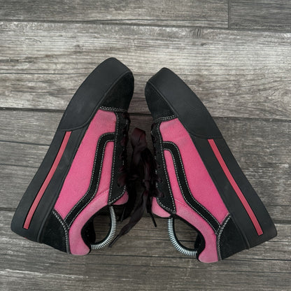 Y2K 2003 VANS HOT PINK BLACK PLATFORM CHUNKY SNEAKERS SATIN LACES SZ 8 WMNS Yesterday's Fits Clothing Fashion Vintage Streetwear Fashion Item