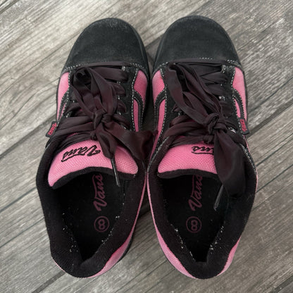 Y2K 2003 VANS HOT PINK BLACK PLATFORM CHUNKY SNEAKERS SATIN LACES SZ 8 WMNS Yesterday's Fits Clothing Fashion Vintage Streetwear Fashion Item