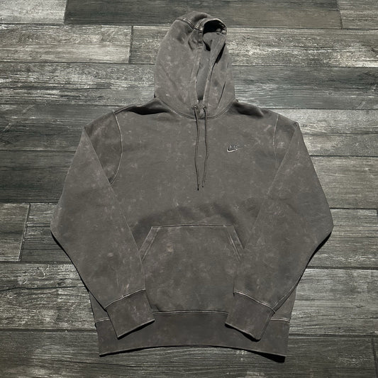 NIKE OVER-DYED BROWN HOODIE ATHLETIC SWEATSHIRT SZ S LONG SLEEVE Yesterday's Fits Clothing Fashion Vintage Streetwear Fashion Item