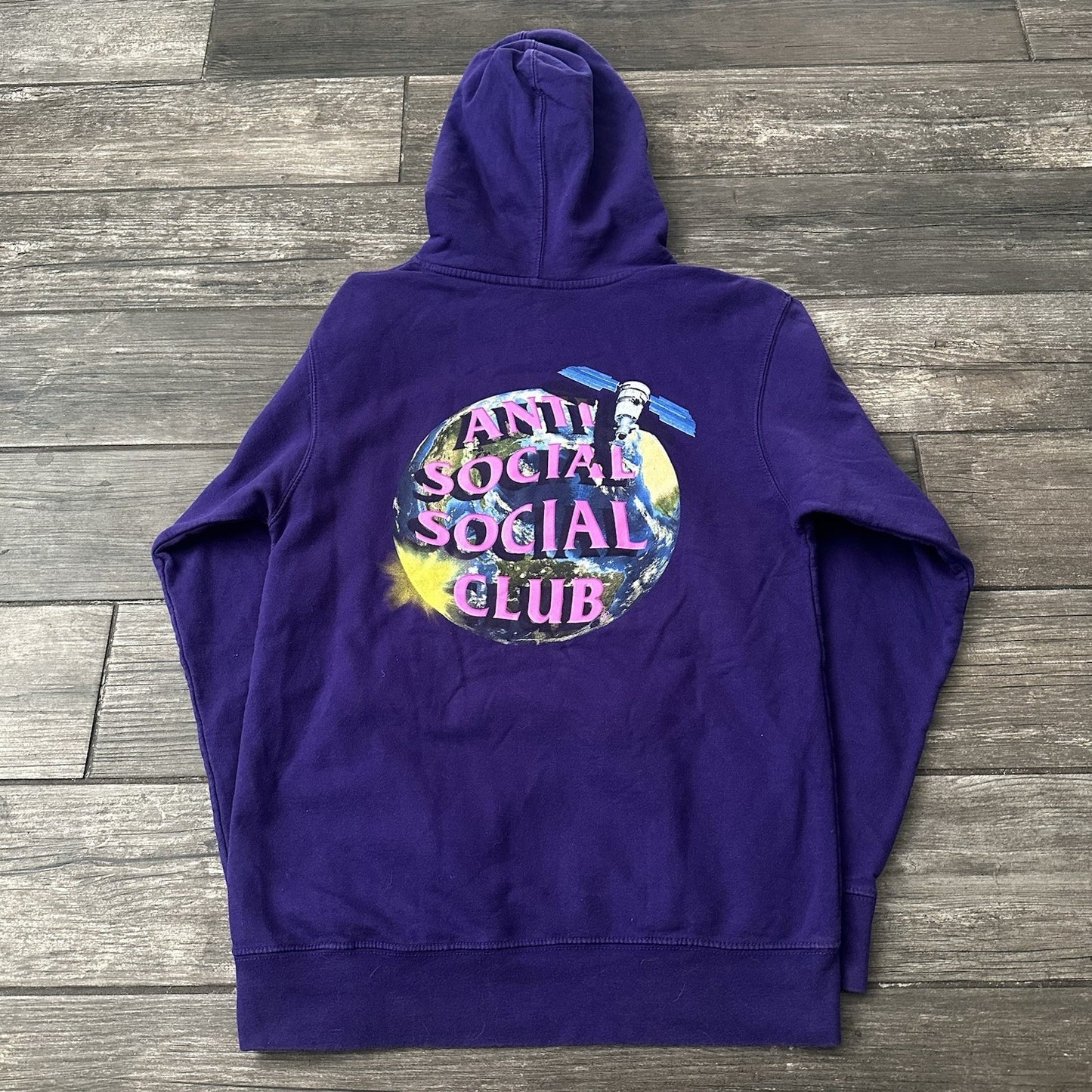ASSC ANTI SOCIAL SOCIAL CLUB PURPLE PULLOVER HOODIE SWEATSHIRT S EARTH PLANET Yesterday's Fits Clothing Fashion Vintage Streetwear Fashion Item