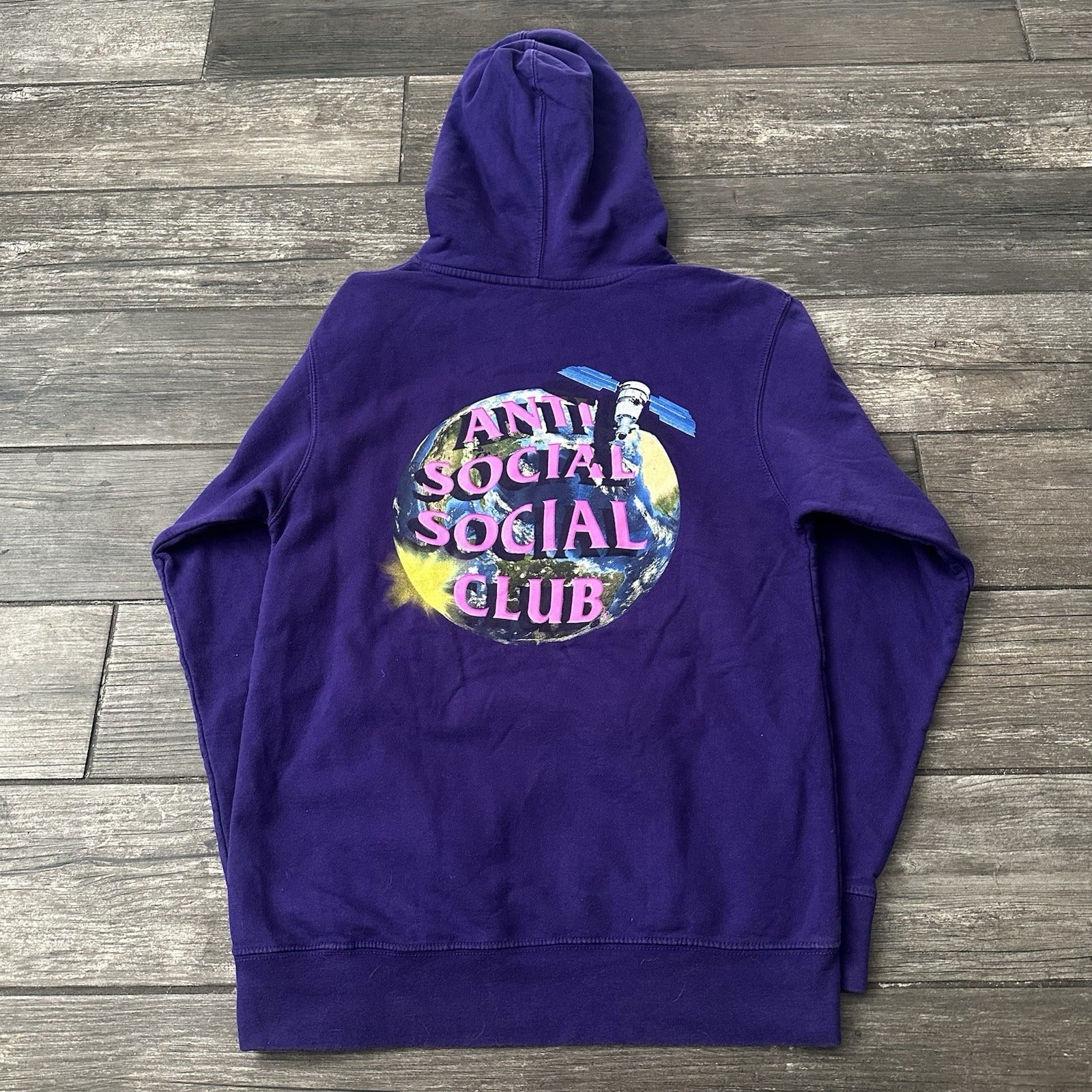 ASSC ANTI SOCIAL SOCIAL CLUB PURPLE PULLOVER HOODIE SWEATSHIRT S EARTH PLANET Yesterday's Fits Clothing Fashion Vintage Streetwear Fashion Item
