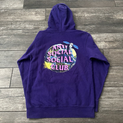 ASSC ANTI SOCIAL SOCIAL CLUB PURPLE PULLOVER HOODIE SWEATSHIRT S EARTH PLANET Yesterday's Fits Clothing Fashion Vintage Streetwear Fashion Item