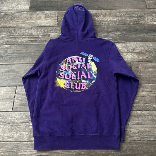 ASSC ANTI SOCIAL SOCIAL CLUB PURPLE PULLOVER HOODIE SWEATSHIRT S EARTH PLANET Yesterday's Fits Clothing Fashion Vintage Streetwear Fashion Item